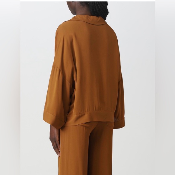 Fabiana Filippi v-neck Blouse Raglan Sleeve M/L - Picture 2 of 12